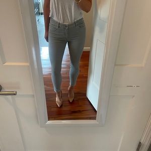 Skinny Grey Corduroy Pants